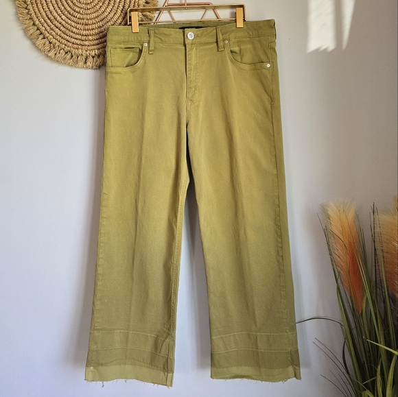 Anthropologie, Hudson Limelight Rosie High Rise Wide Leg Ankle Jeans, Size 32 - Picture 11 of 11